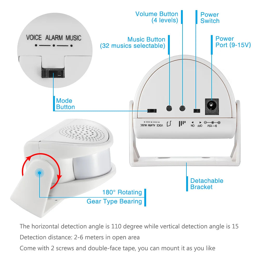 Wireless Motion Sensor Door Bell