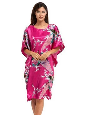 Silk Short Sleeve Nightgown