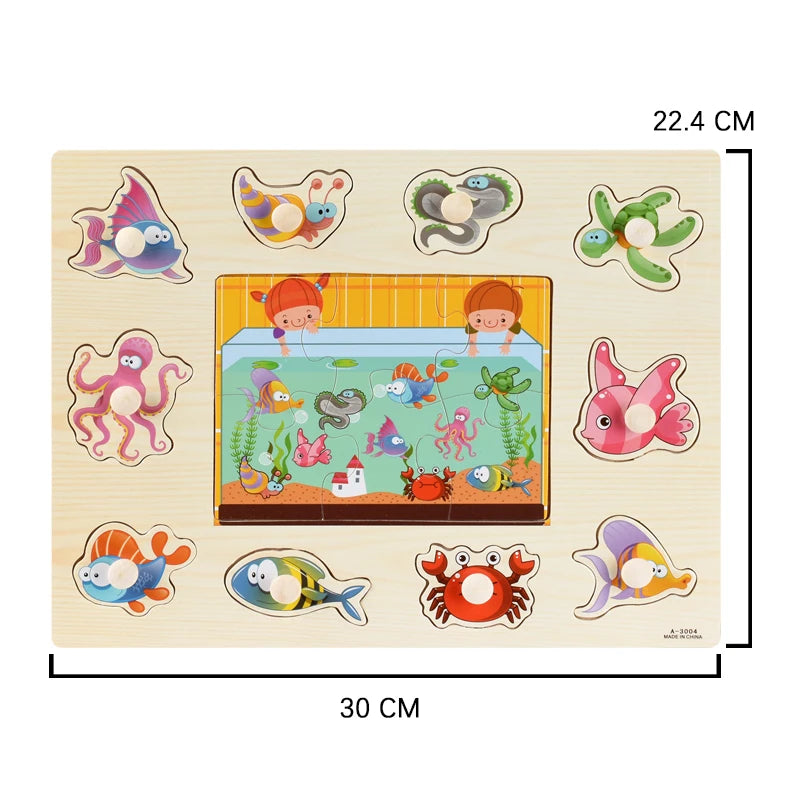 Educational Cartoon Puzzles Toys