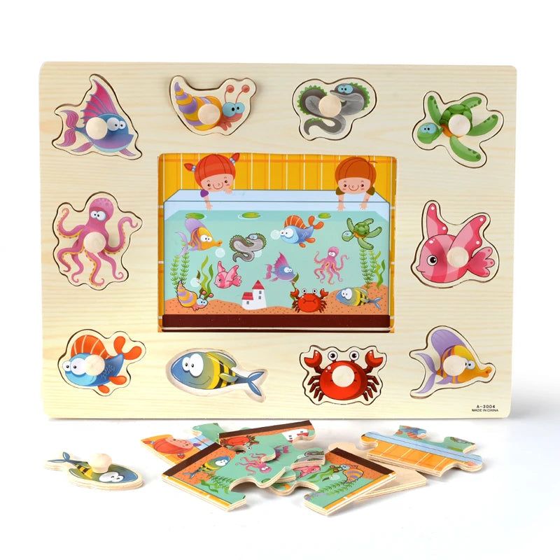 Educational Cartoon Puzzles Toys