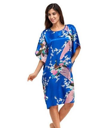 Silk Short Sleeve Nightgown