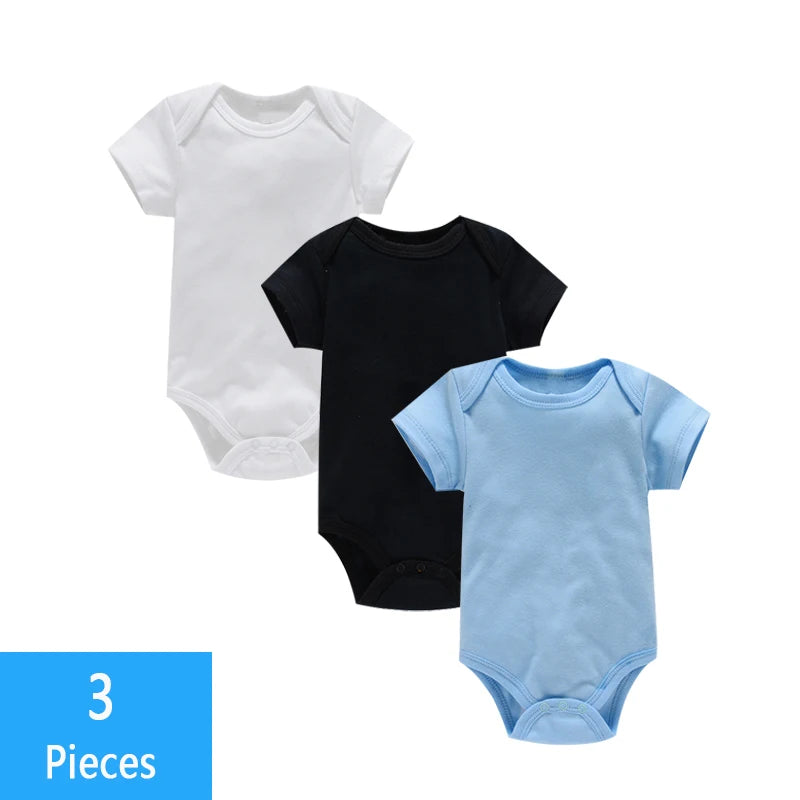 3PCS Baby Bodysuit Set