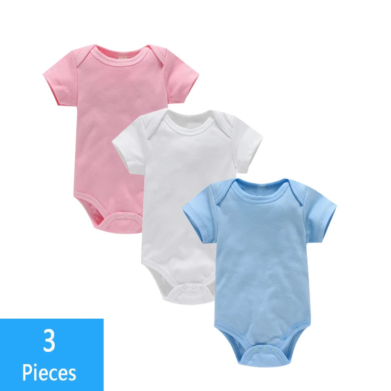 3PCS Baby Bodysuit Set