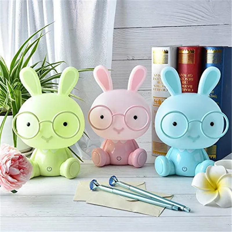 Cartoon Bunny LED Night Light Touch Table Lamp