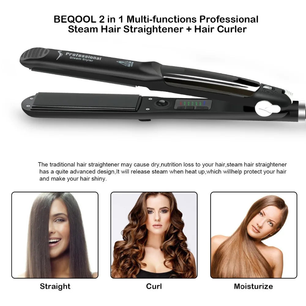 Professional Steam Ceramic Flat Iron