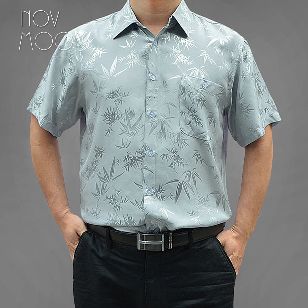 100% Silk Jacquard Shirt