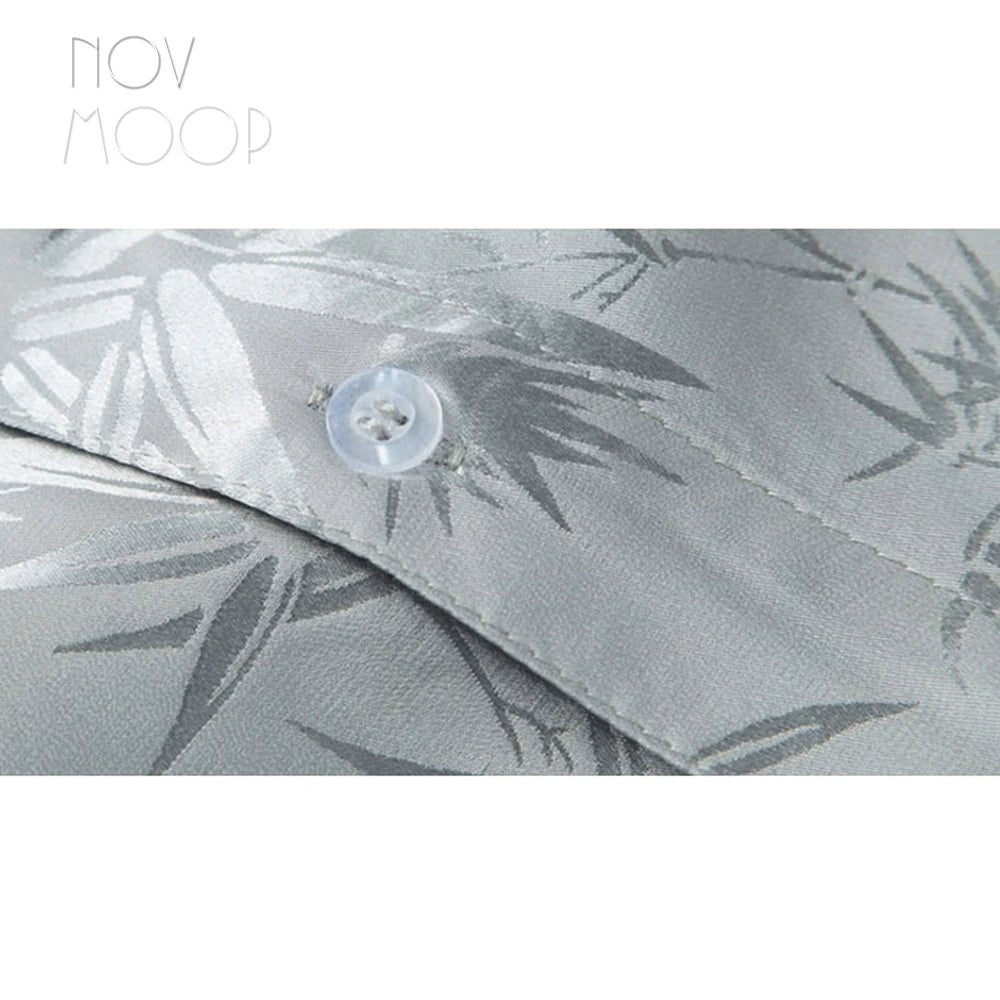 100% Silk Jacquard Shirt