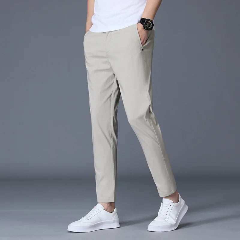 Summer Ankle-Length Suit Pants