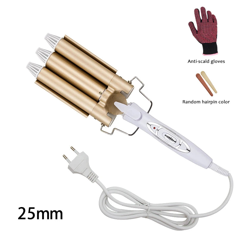 Ceramic Triple Barrel Professional Hair Waver