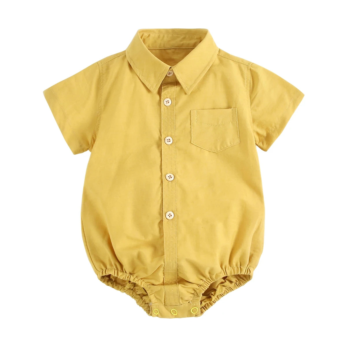 Summer Baby Boy Plaid Bodysuit