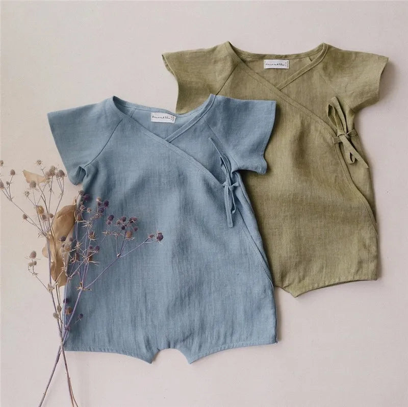 Linen Cotton Baby Romper