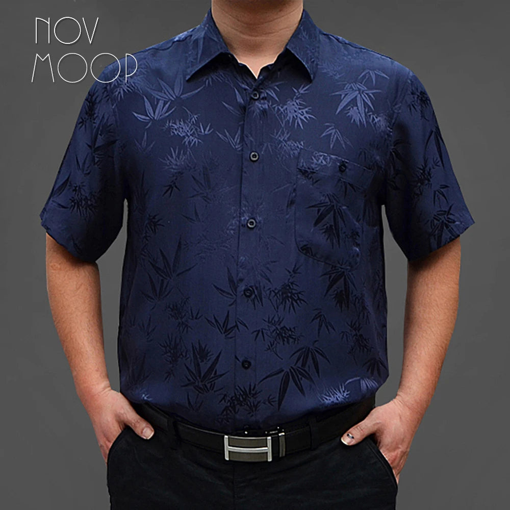 100% Silk Jacquard Shirt