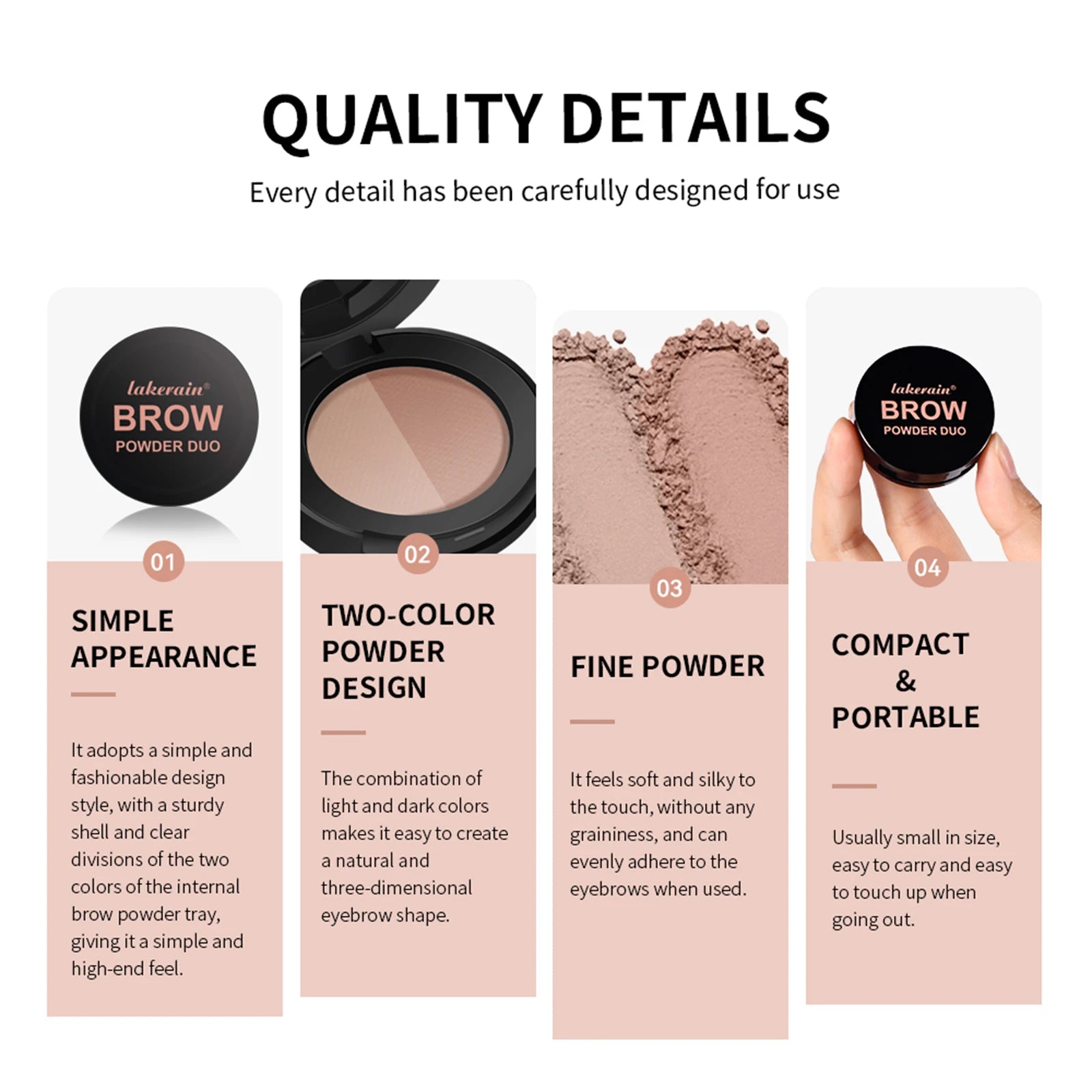 6-Color Dual Brow Powder Palette