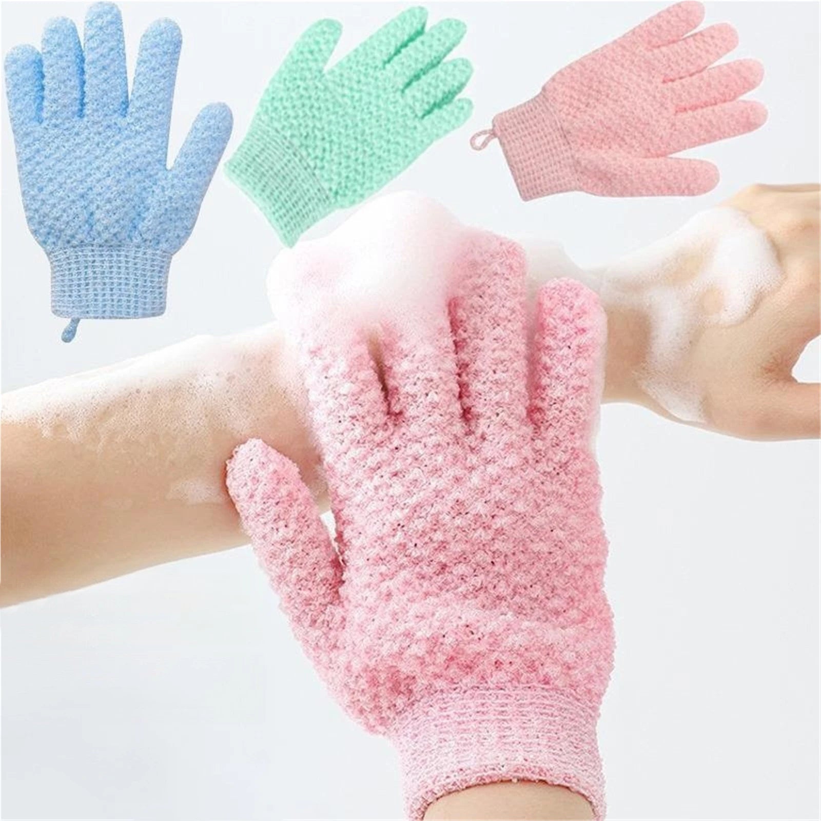 Exfoliating Shower Gloves Pair