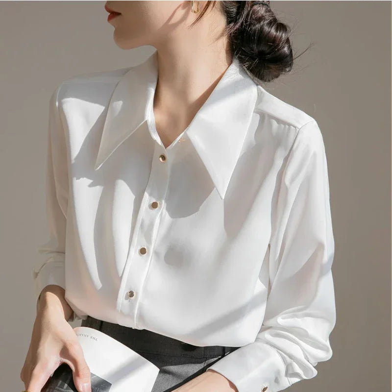 Korean Satin Blouse