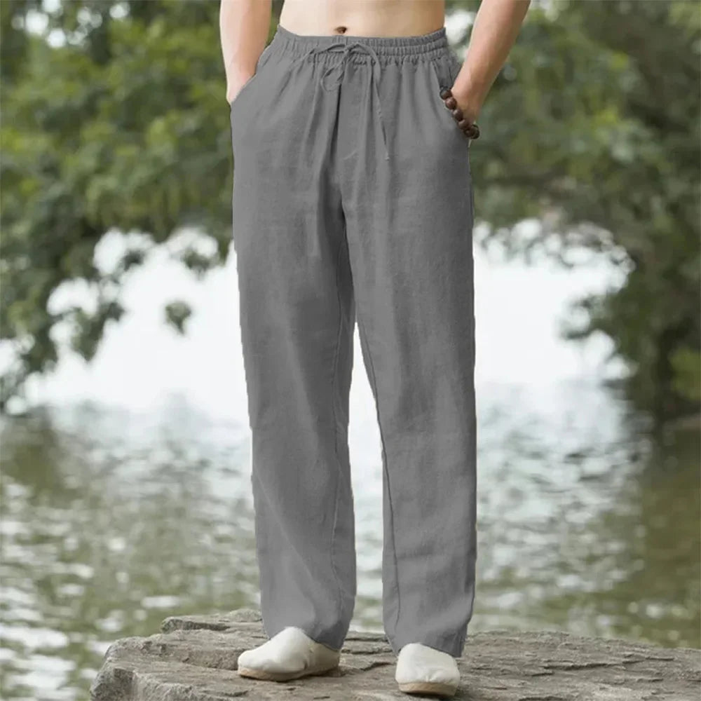 Cotton Linen Beach Joggers