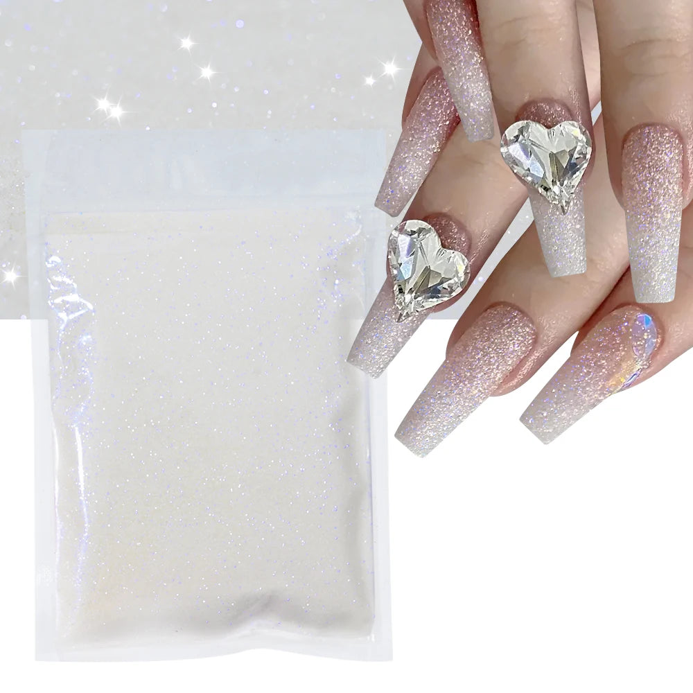 Blue-Green Luminous Nail Powder