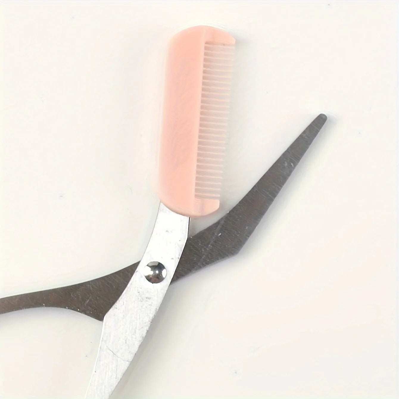 Pink Stainless Steel Eyebrow Scissors