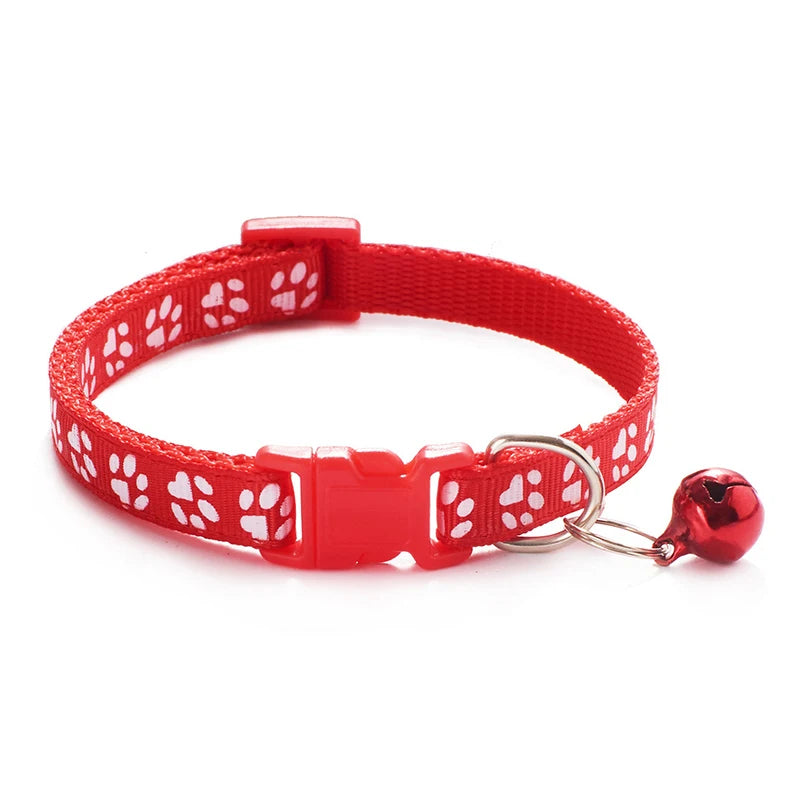 Multi-Color Cat Collar with Bell