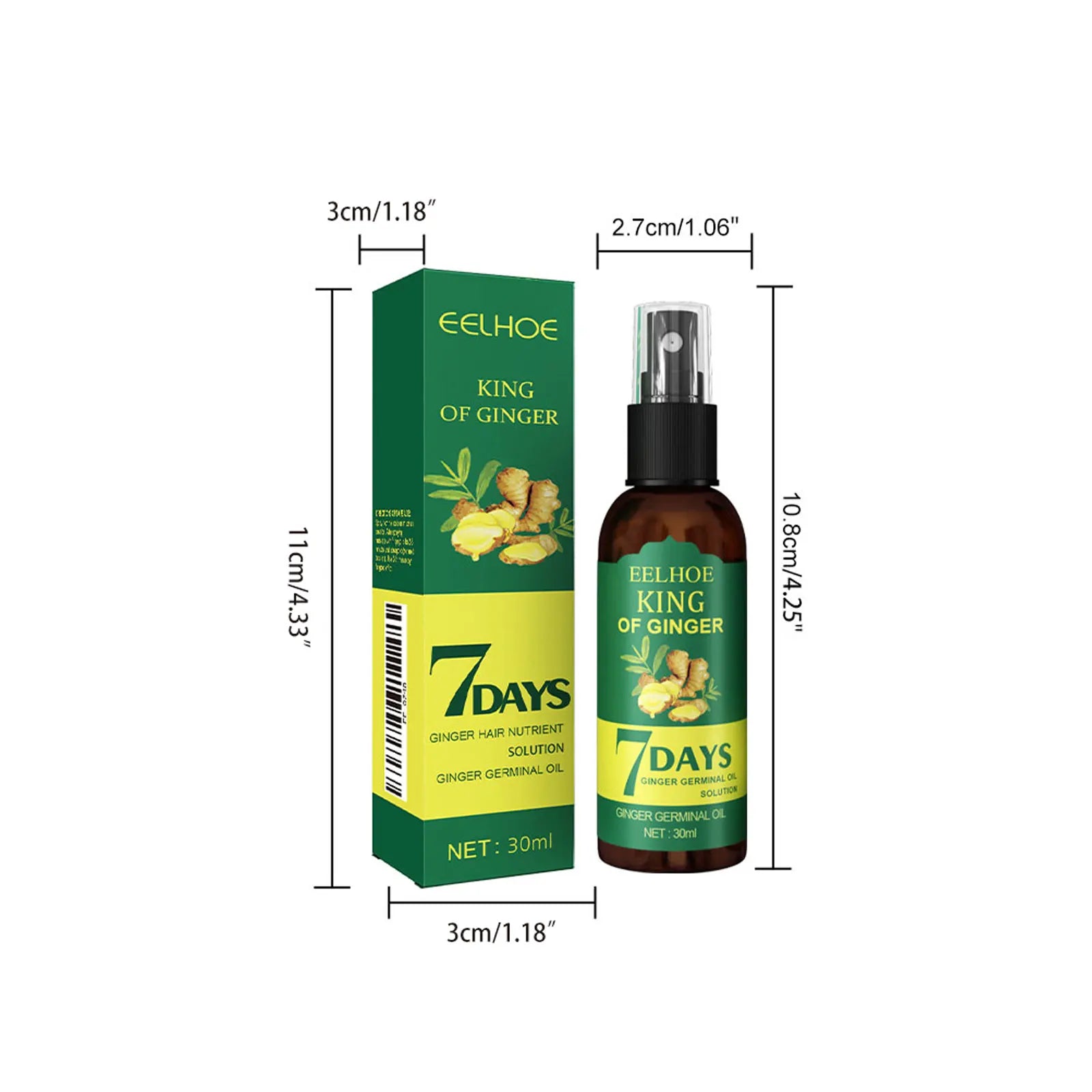 Ginger Hair Booster Serum Spray
