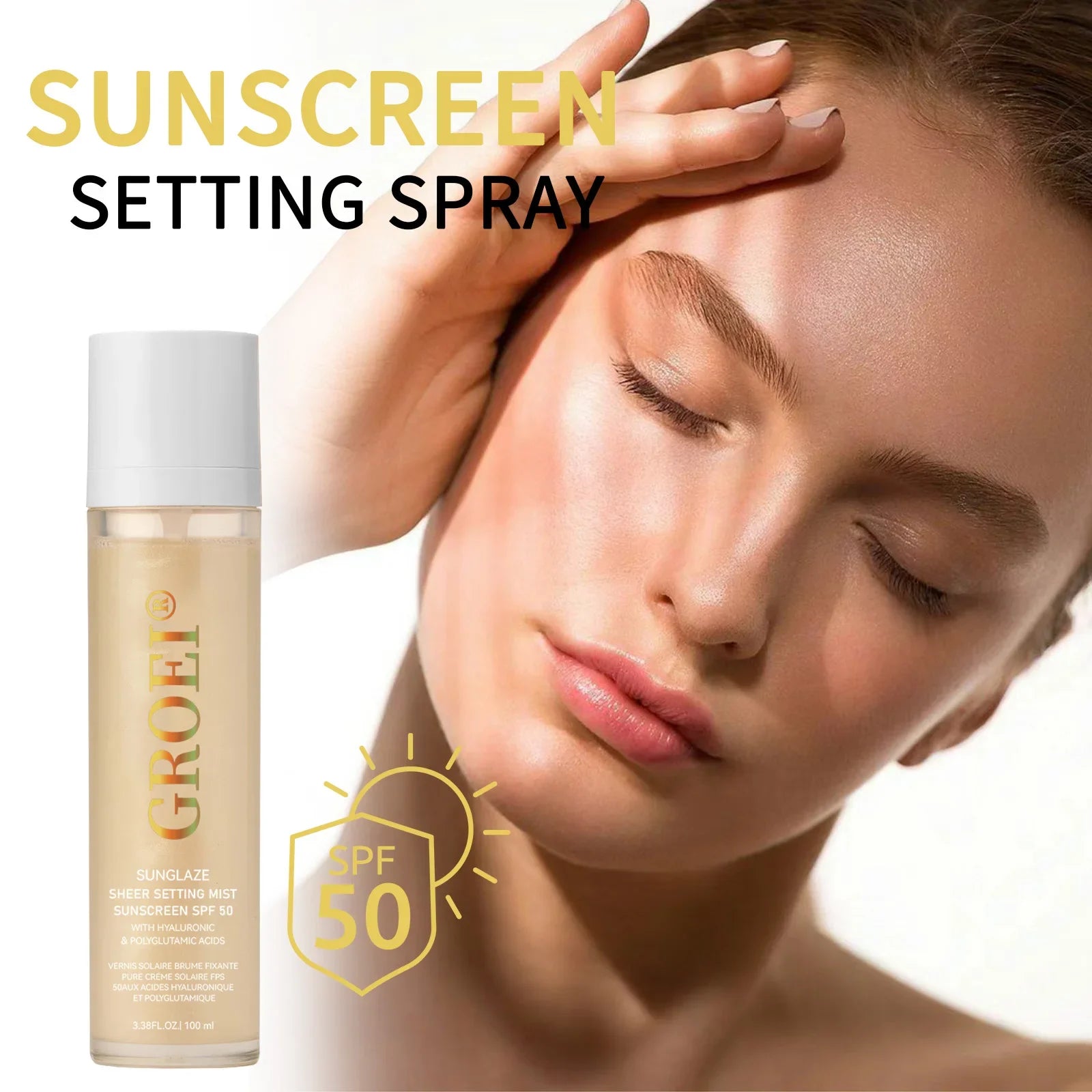 SPF 50 Sunscreen Setting Spray