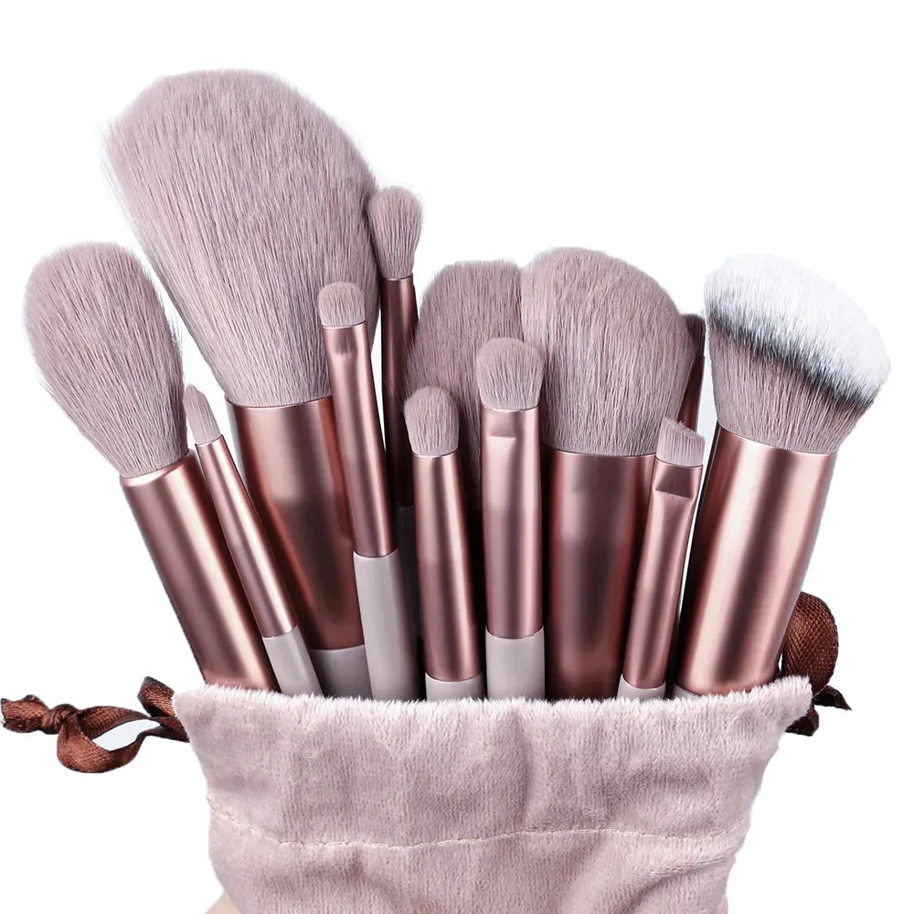 Fluffy Makeup Brushes Set