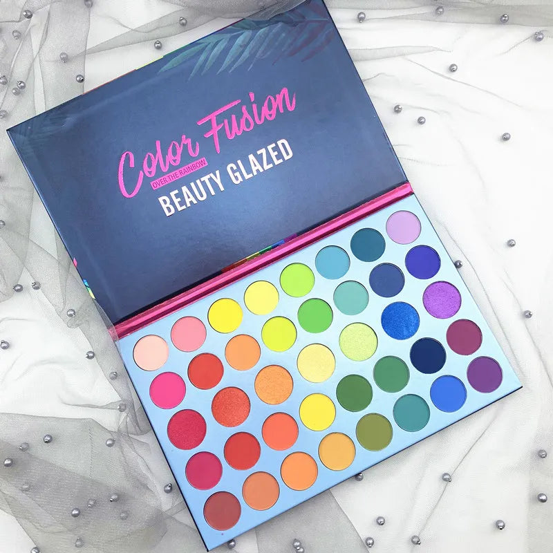 39-Color Neon Glitter and Matte Eyeshadow Palette