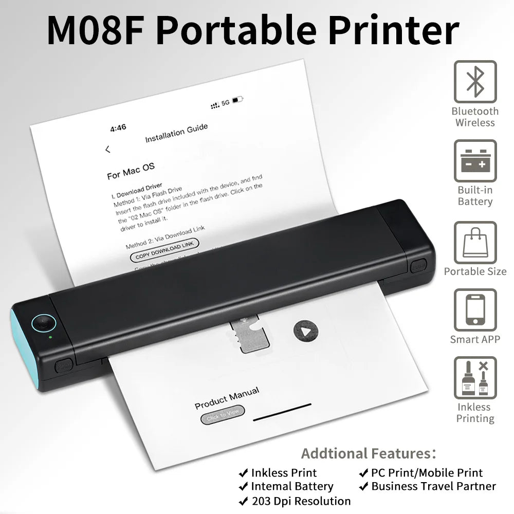 M08F Portable Thermal Printer