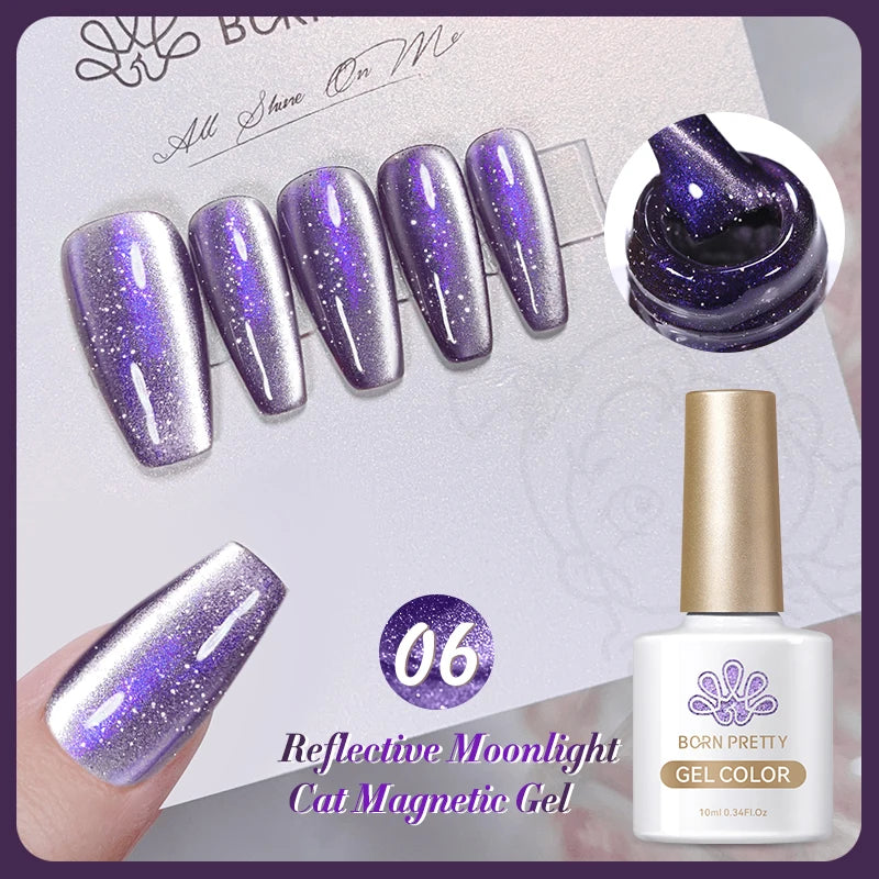 Sparkling Magnetic Cat Eye Gel Polish