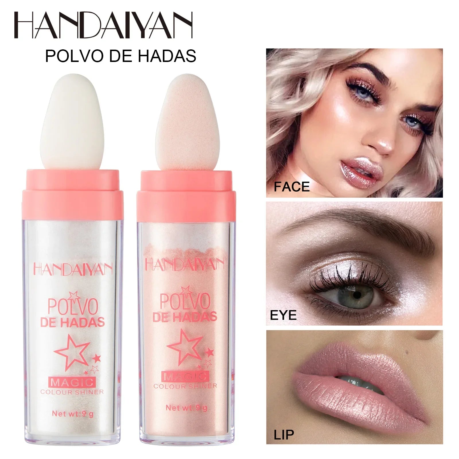 3-Color Fairy Powder Highlighter Stick