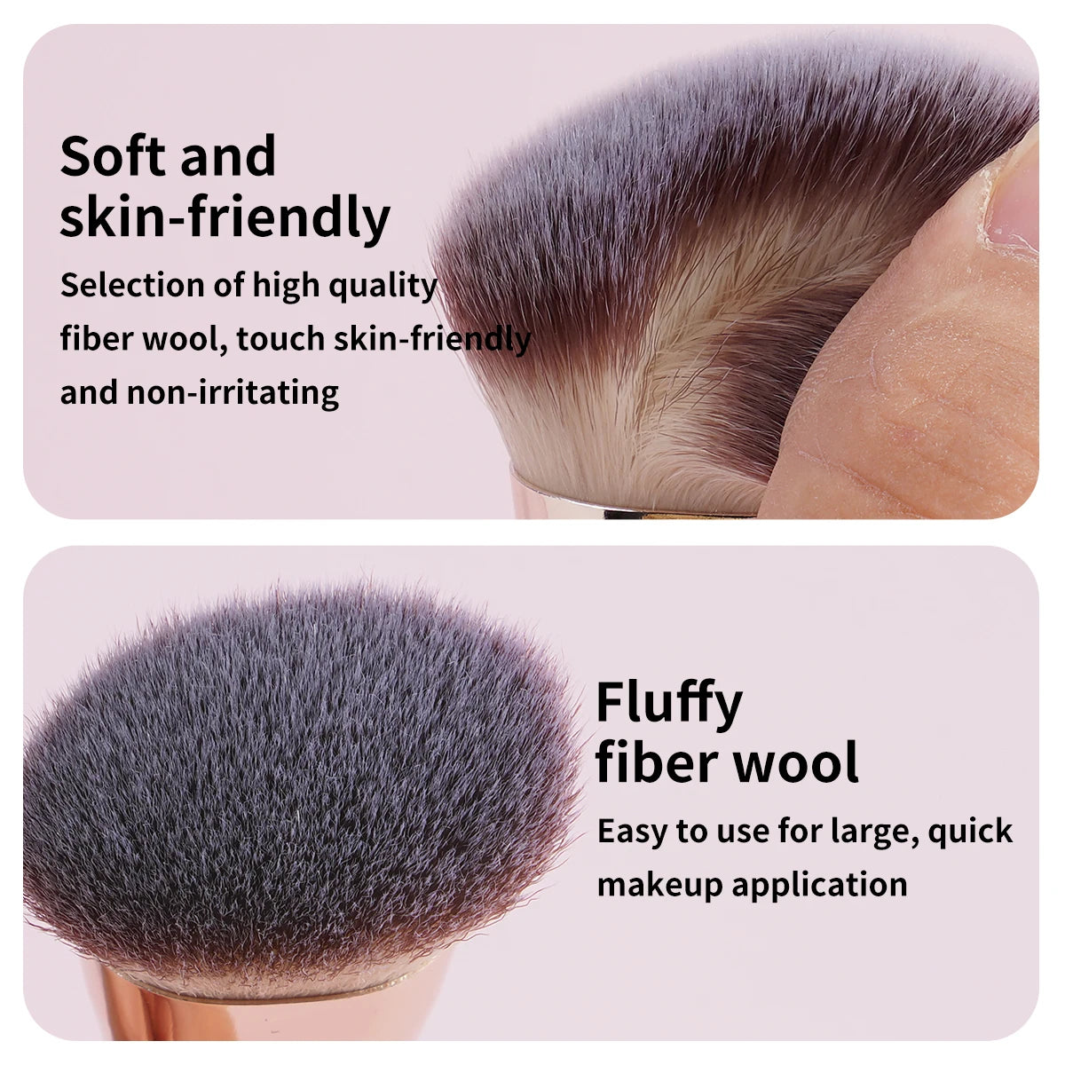 4-Piece Dual-Ended Makeup Brush Set