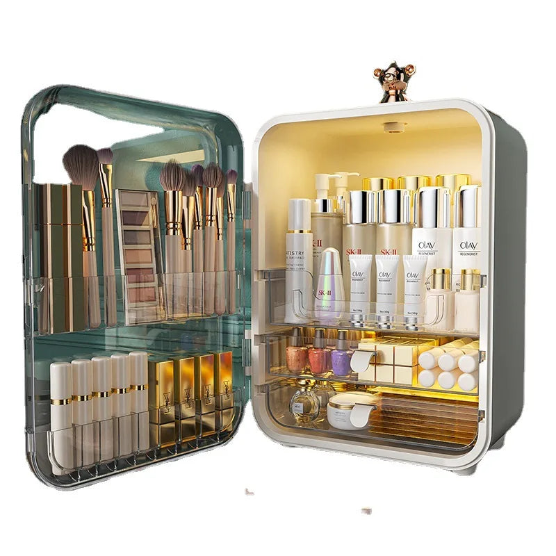 Luxury LED Mirror Cosmetics Storage Box