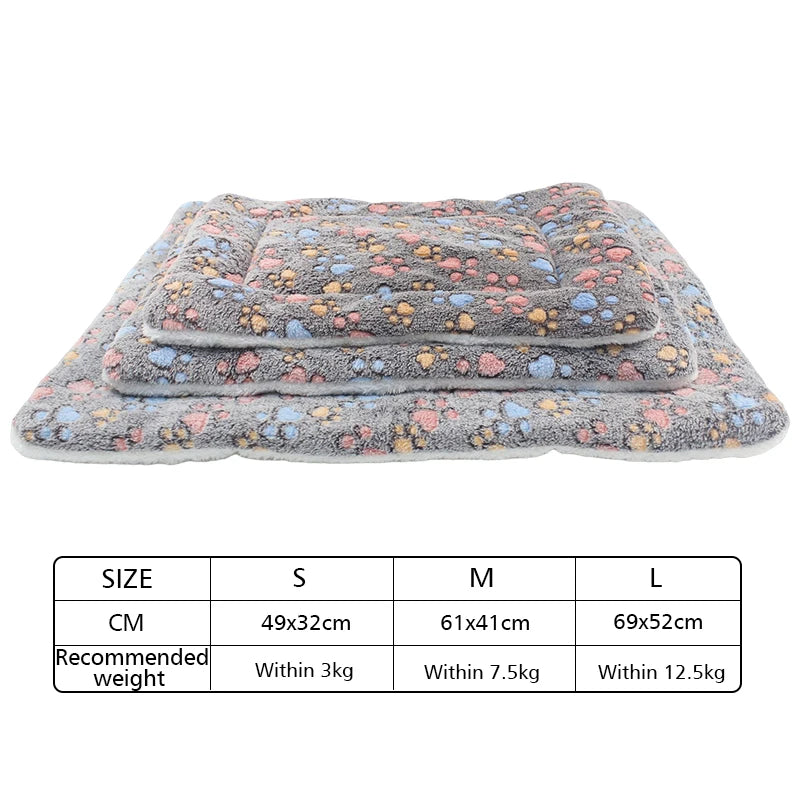 Thickened Flannel Dog Bed Mat
