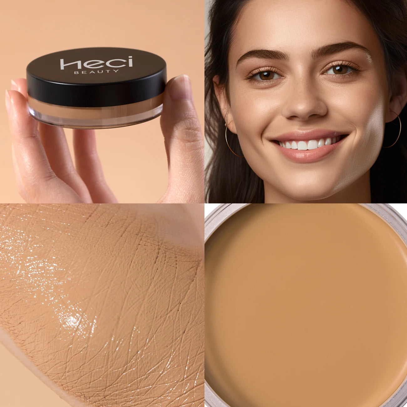 Waterproof Full-Coverage Matte Foundation Cream
