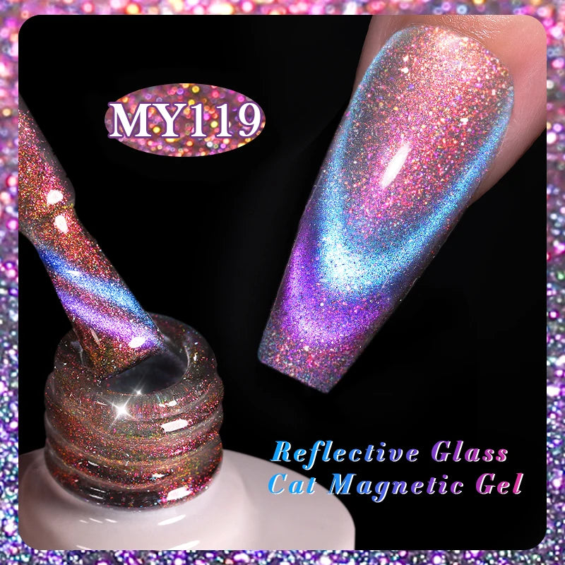 Sparkling Magnetic Cat Eye Gel Polish