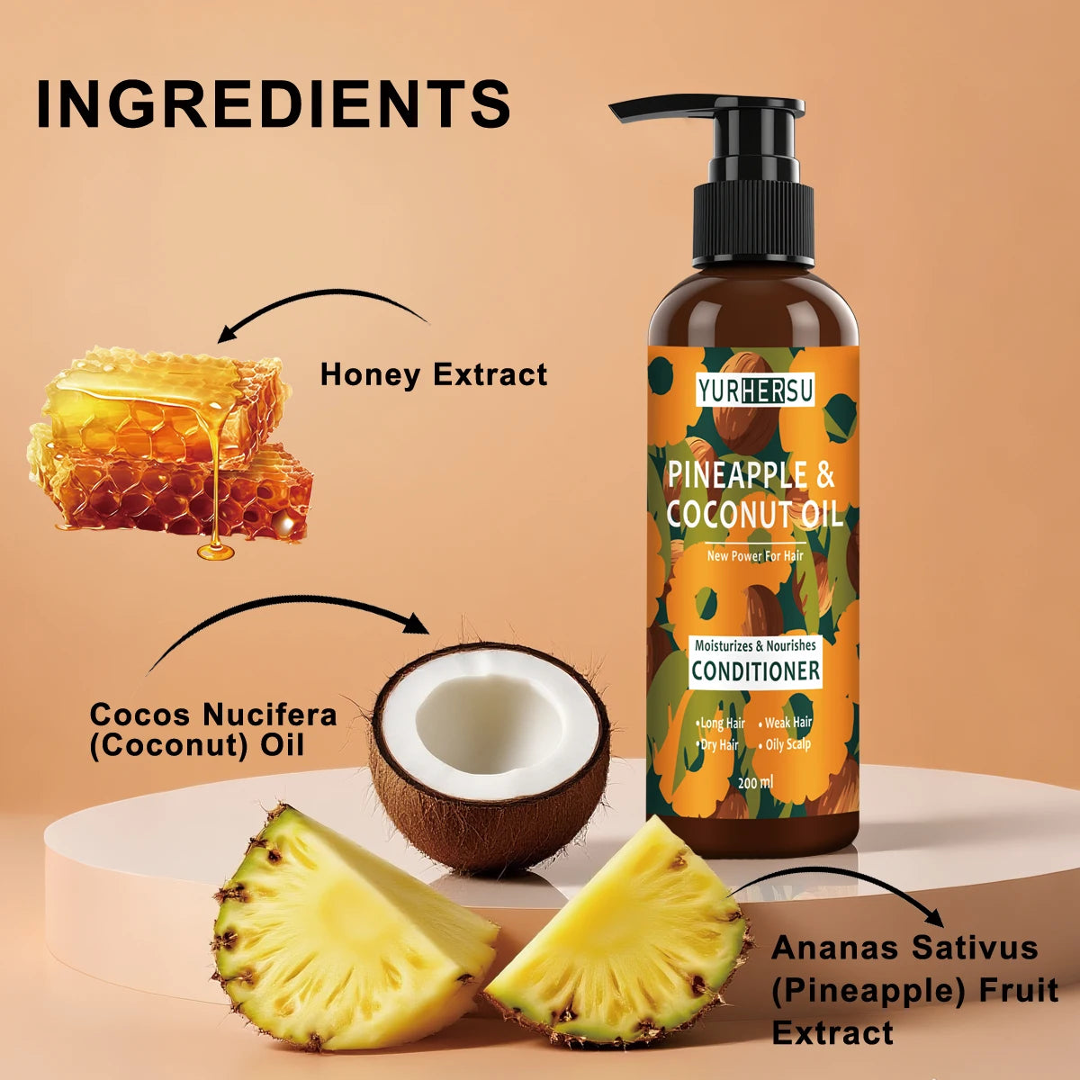 Pineapple Coconut Shampoo Conditioner Set