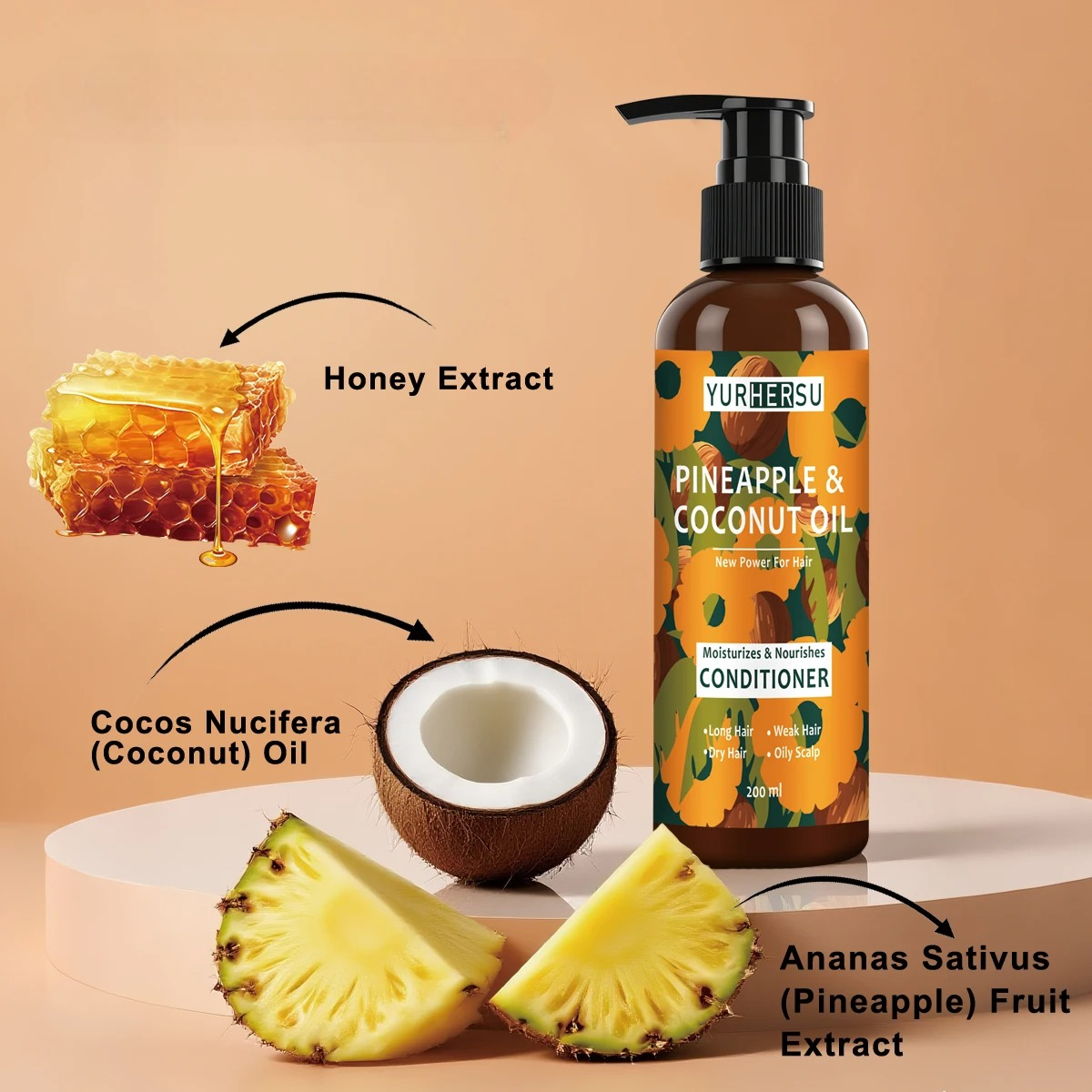 Pineapple Coconut Shampoo Conditioner Set