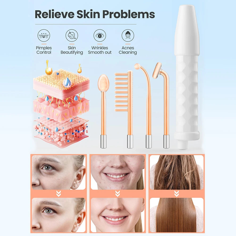 High-Frequency Neon Facial Wand