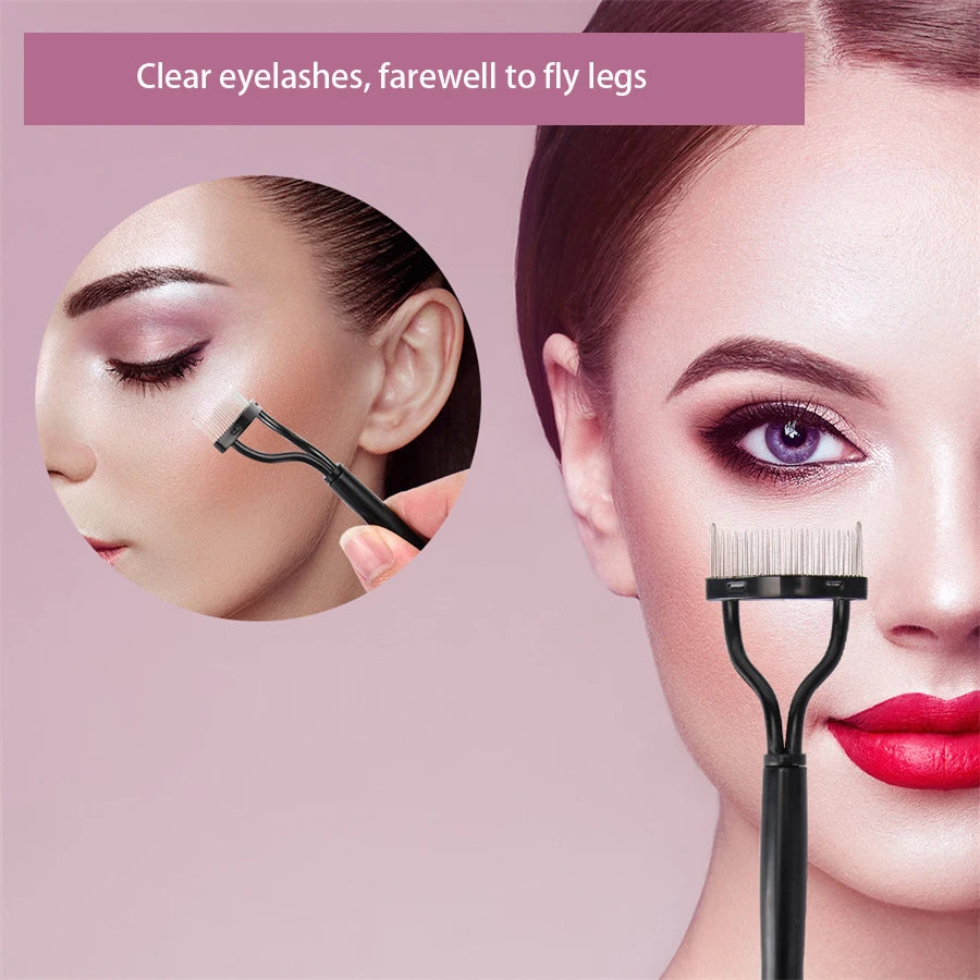 Dual Color Eyelash Curler and Brow Trimmer