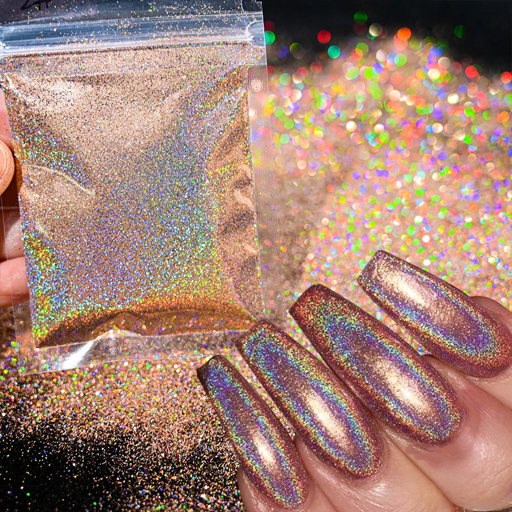 Blue-Green Luminous Nail Powder
