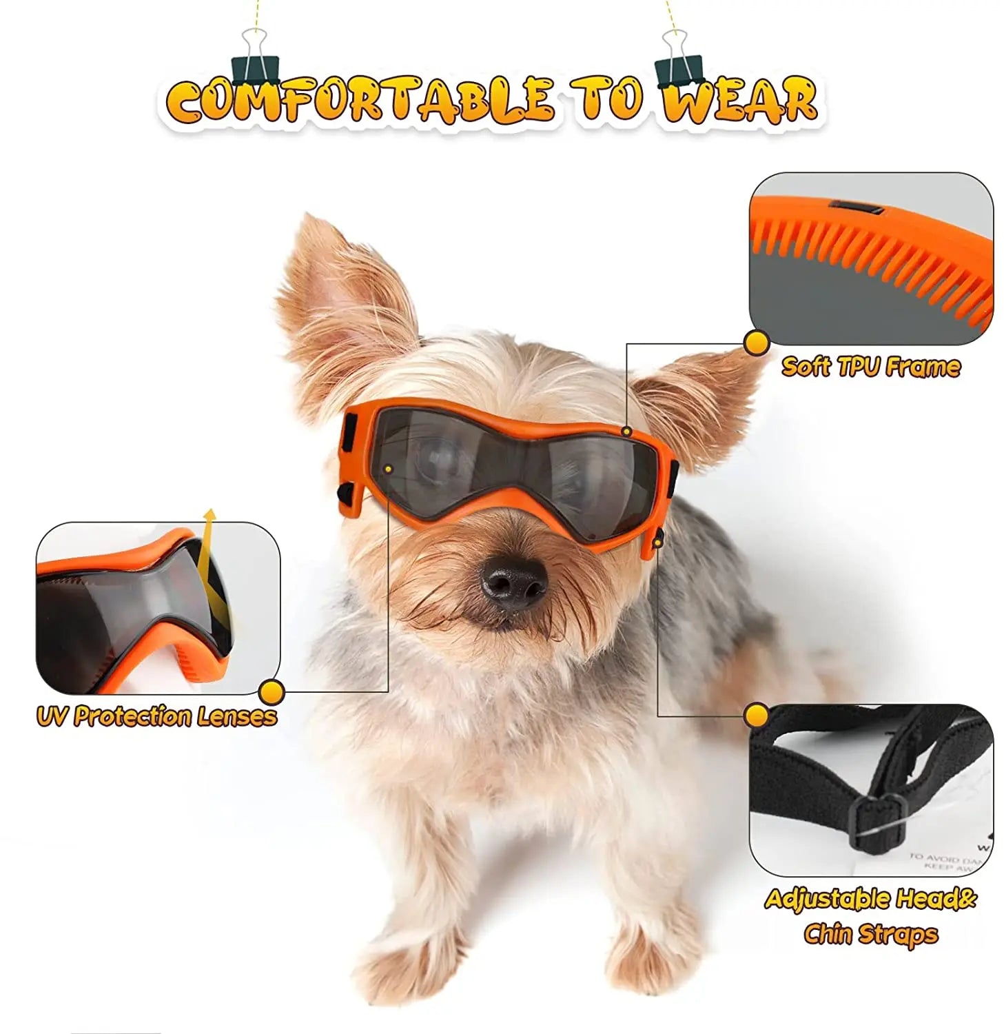 Adjustable UV Protection Pet Sunglasses