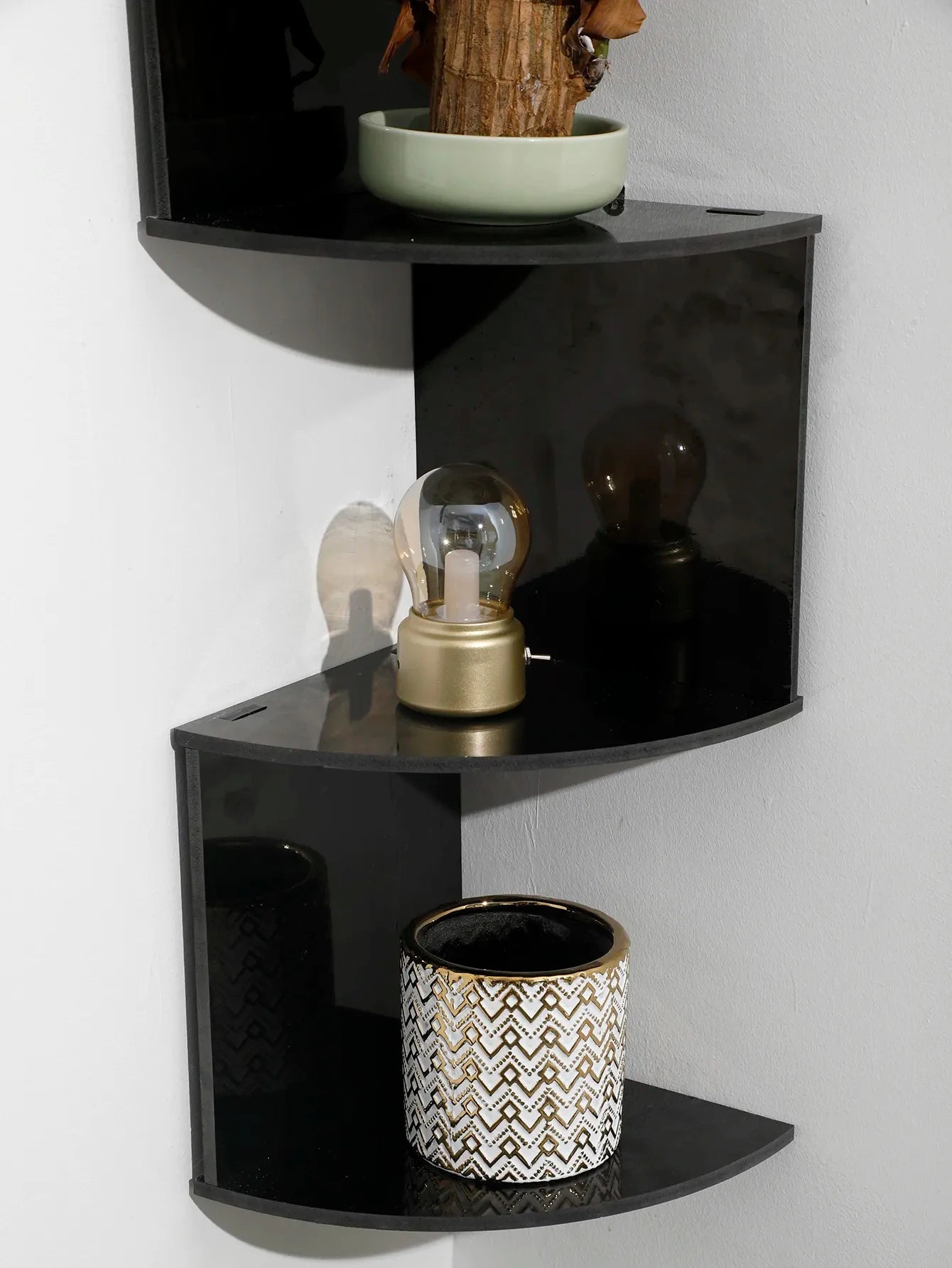 5-Layer Wooden Corner Shelf