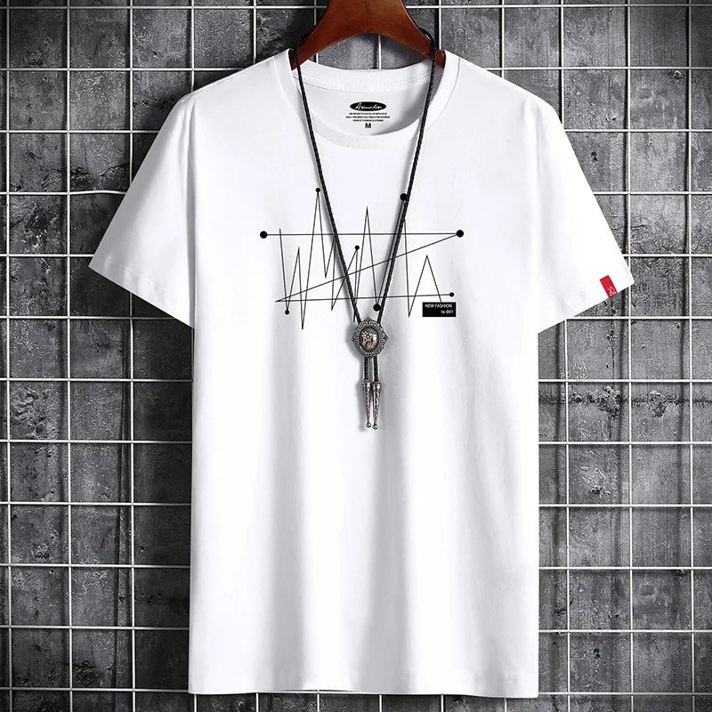 Cotton Tee Summer Casual T-shirt