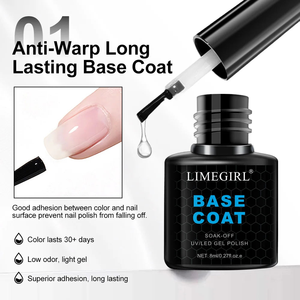 Matte Soak-Off Top and Base Coat Set