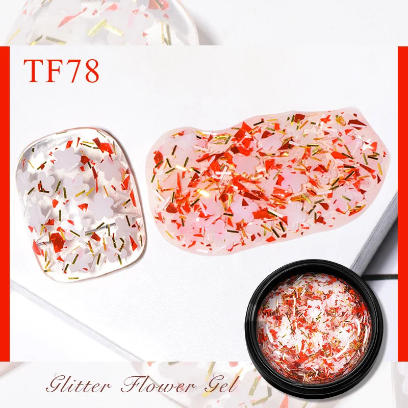 5ml Pink Dried Flower Gel Nail Polish