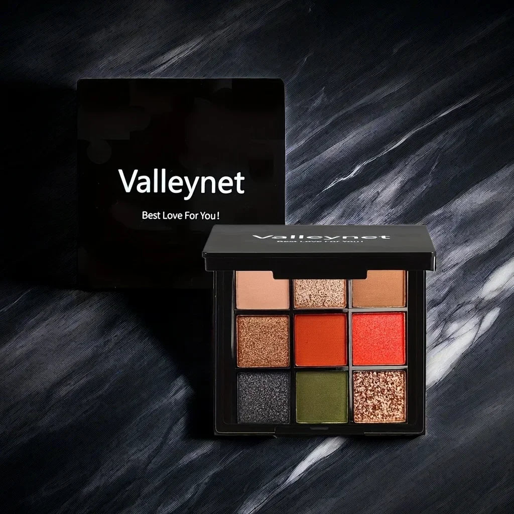 Red Wine-Inspired 9-Color Eyeshadow Palette