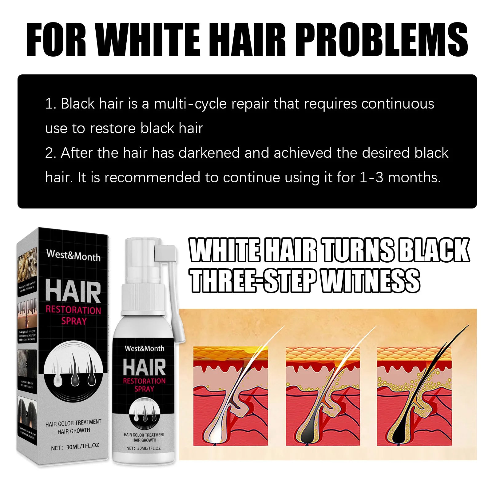 Natural Black Hair Spray