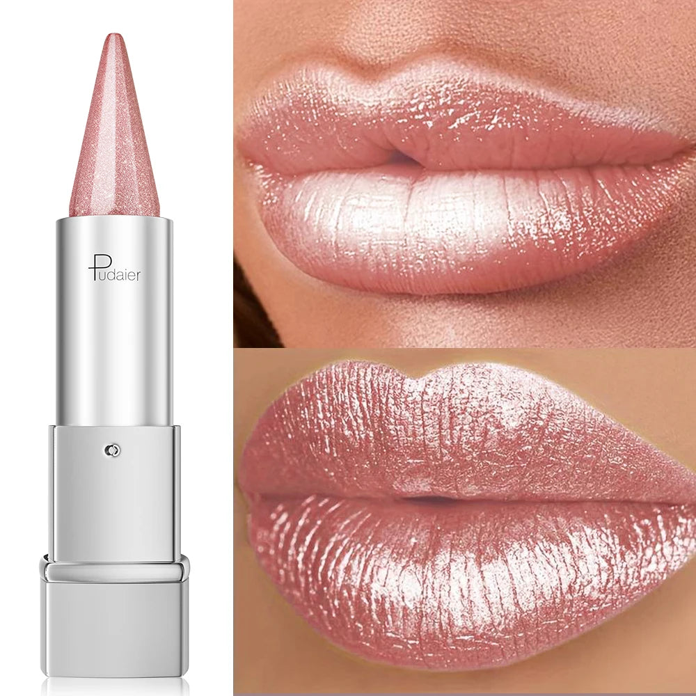 Pearlescent Waterproof Sparkle Lipstick