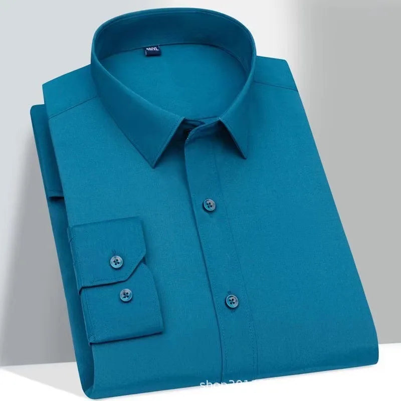 Men’s Solid Color Long Sleeve Shirt