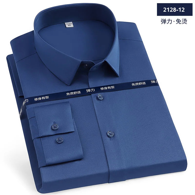 Premium Ice Silk Long-Sleeved Shirt